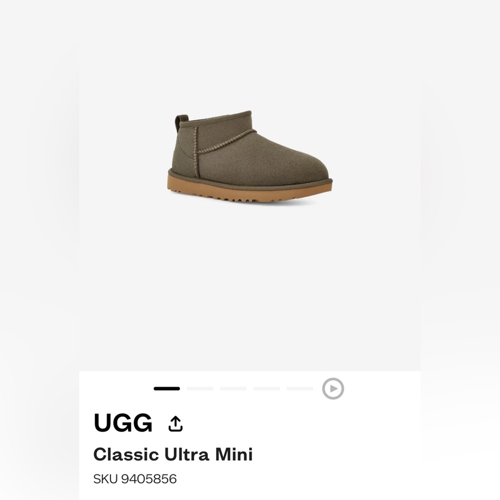 Classic Ultra Mini Uggs in color Forest Night